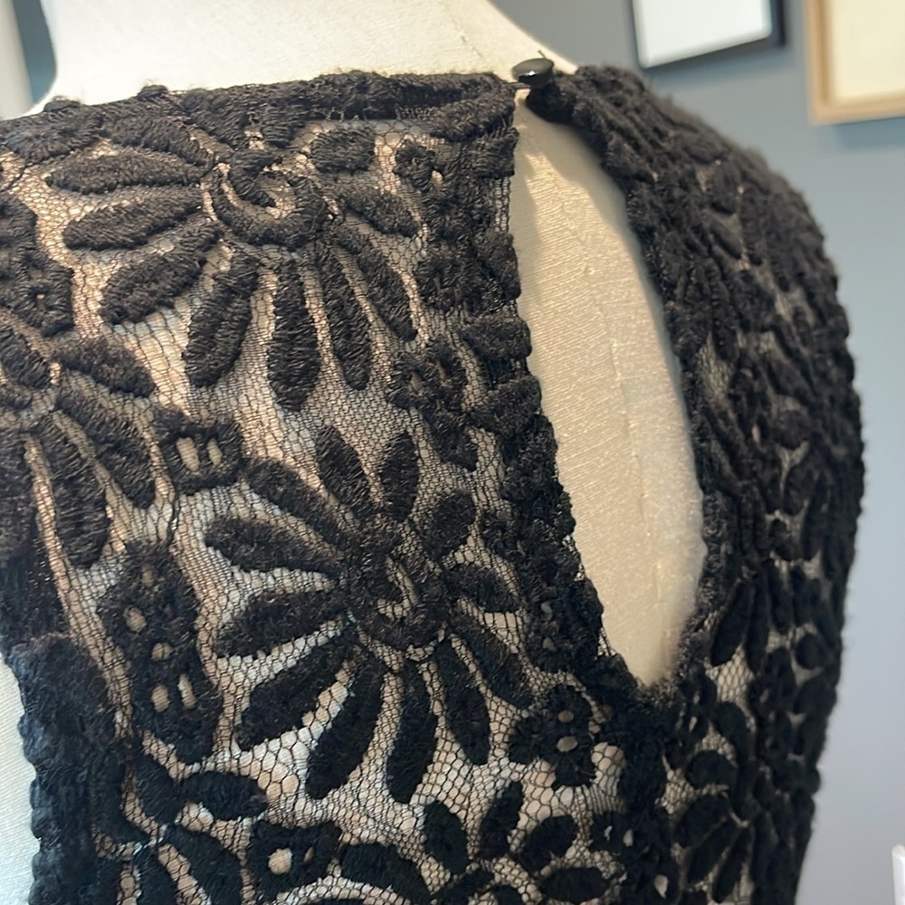 Nightcap Carisa Rene Black Floral French Lace Dress - Picture 4 of 9
